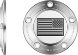 FIGURATI DESIGNS Timing Cover - 5 Hole - American - Contrast Cut - Stainless Steel FD26R-TC-5H-SS