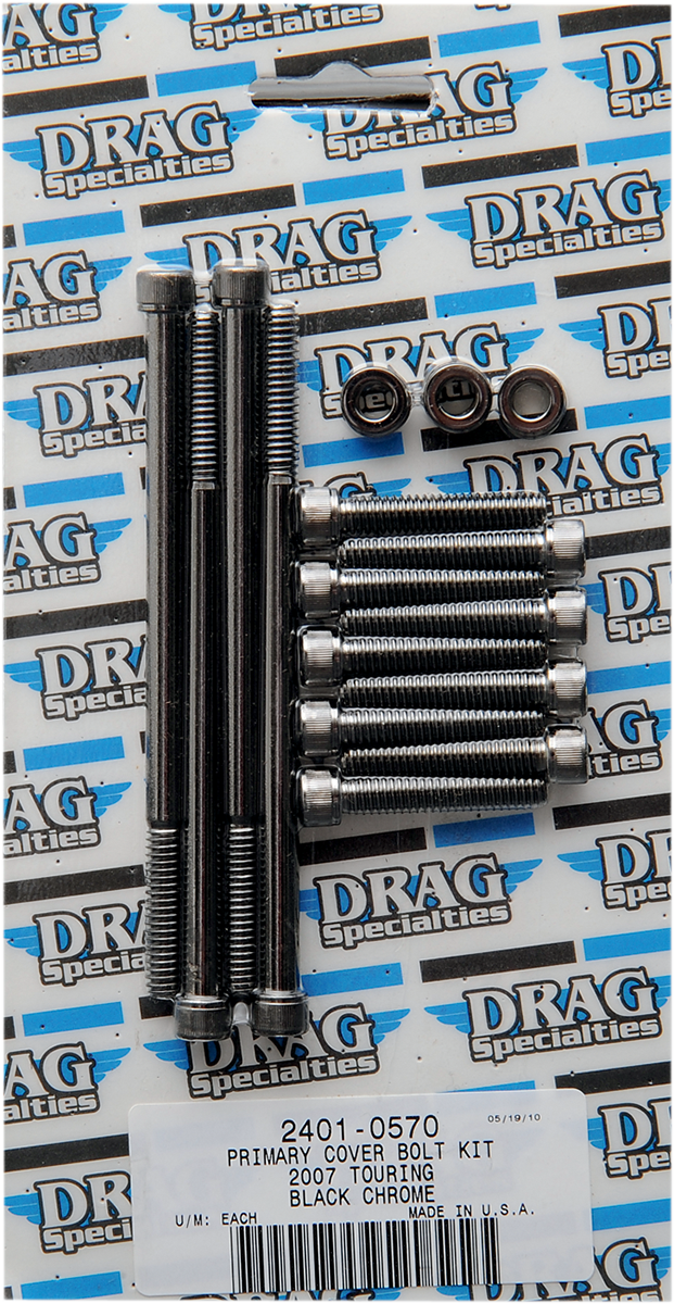 DRAG SPECIALTIES Kit de pernos - Moleteado - Primario MK673BK 