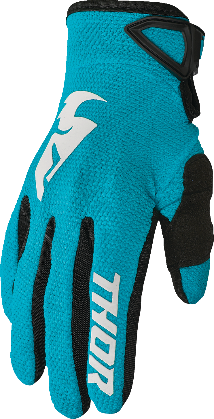 THOR Women's Sector Gloves - Aqua/Vintage White - Small 3331-0246