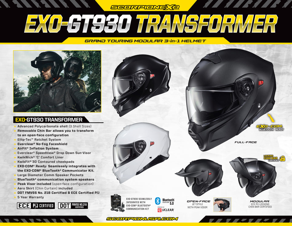 SCORPION EXO Silent Seller Gt930 Helmet 8.5 X 11 (20 Ct.) 59-812