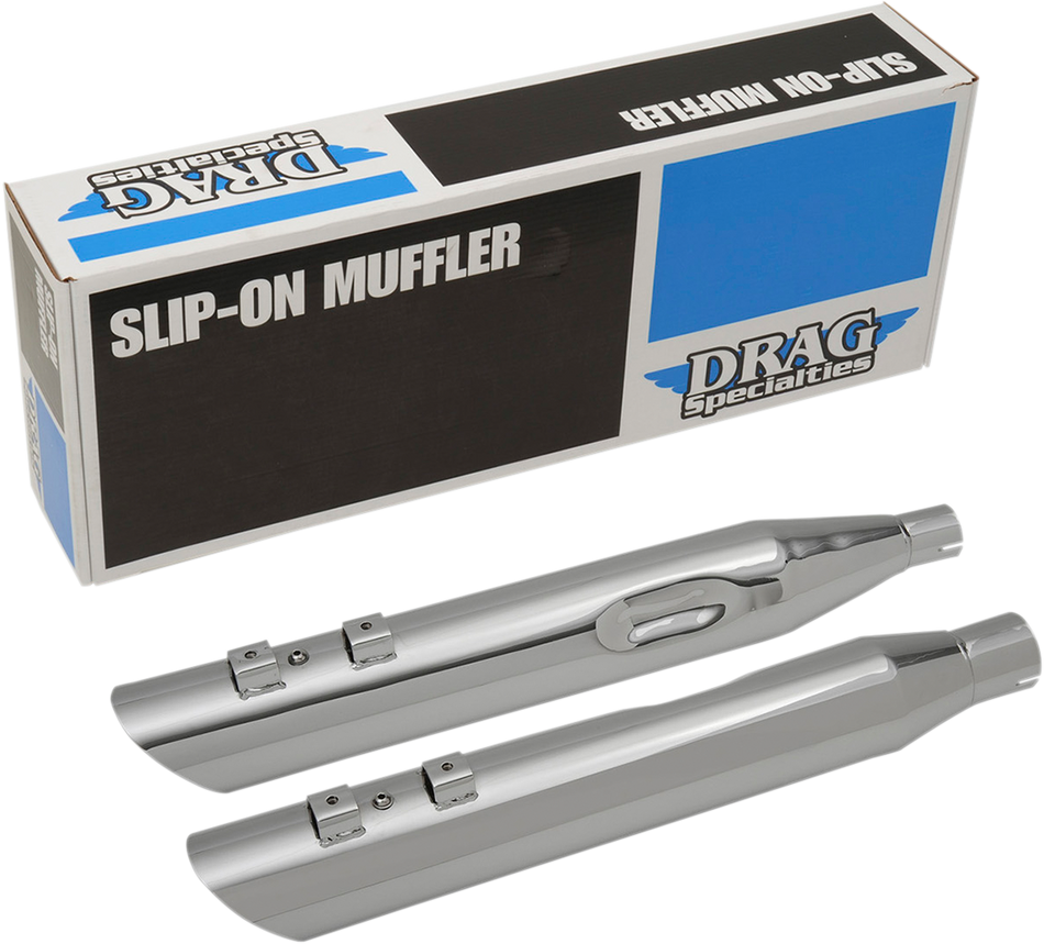 DRAG SPECIALTIES 3.5" Mufflers for FL - Chrome ACTUALLY 3.5" H00963