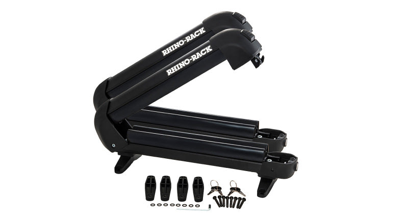 Rhino-Rack Universal Ski/Snowboard Carrier - Fits 3 Pairs of Skis or 2 Snowboards - Black 573