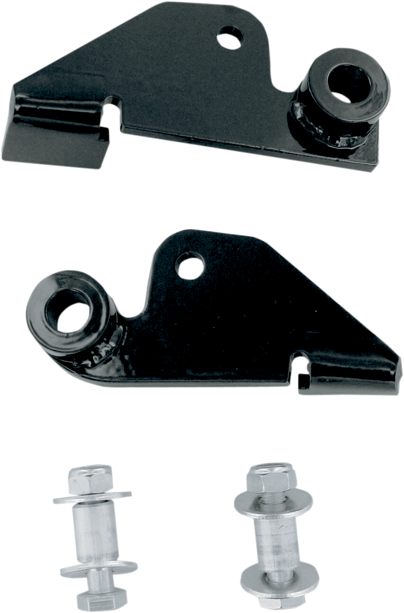 BARON Rear Shock Drop Bracket Lowering Kit - Black - Lowers 1.50" - '98-'03 VT750|'01-'03/'05-'07 VT750DC BA-7500-67