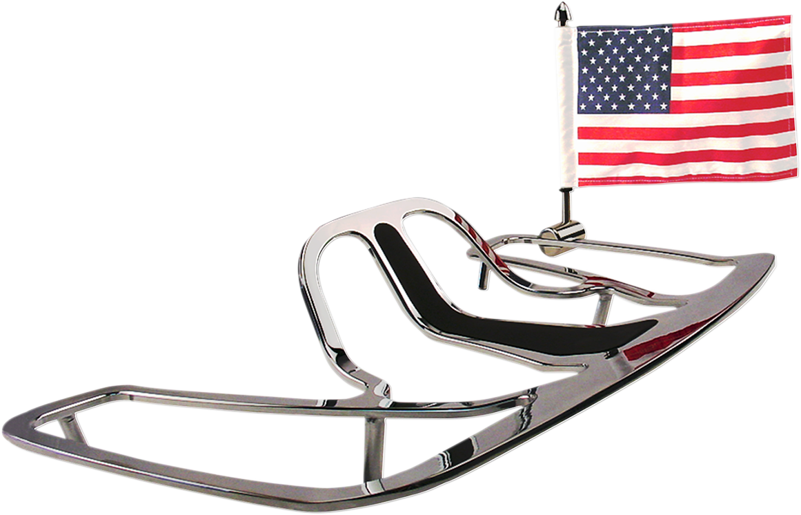 PRO PAD Luggage Rack Flag Mount - 1/4" Flat - With 6" X 9" Flag MSQ-25