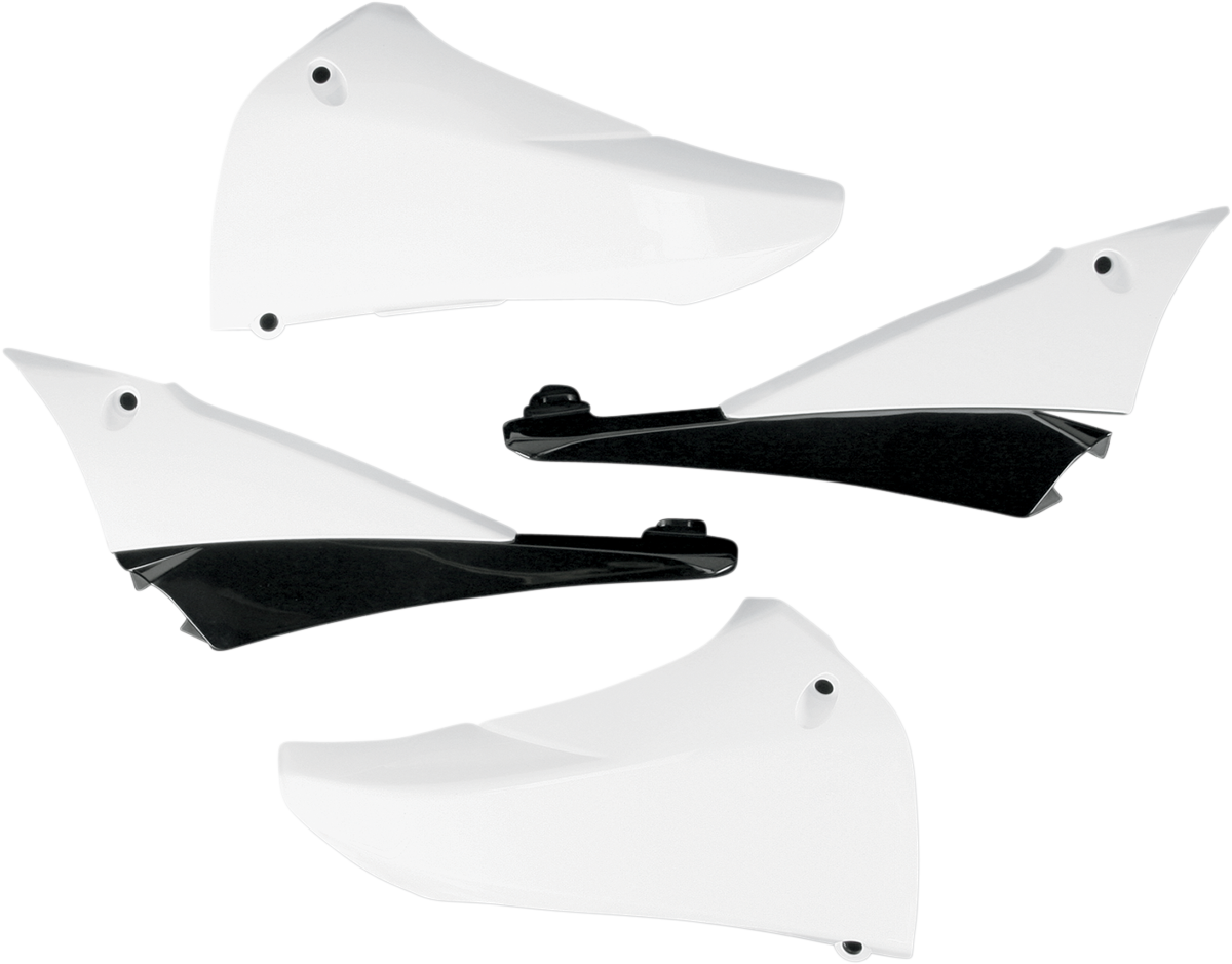 UFO Upper Radiator Shrouds - White/Black YA04823-046