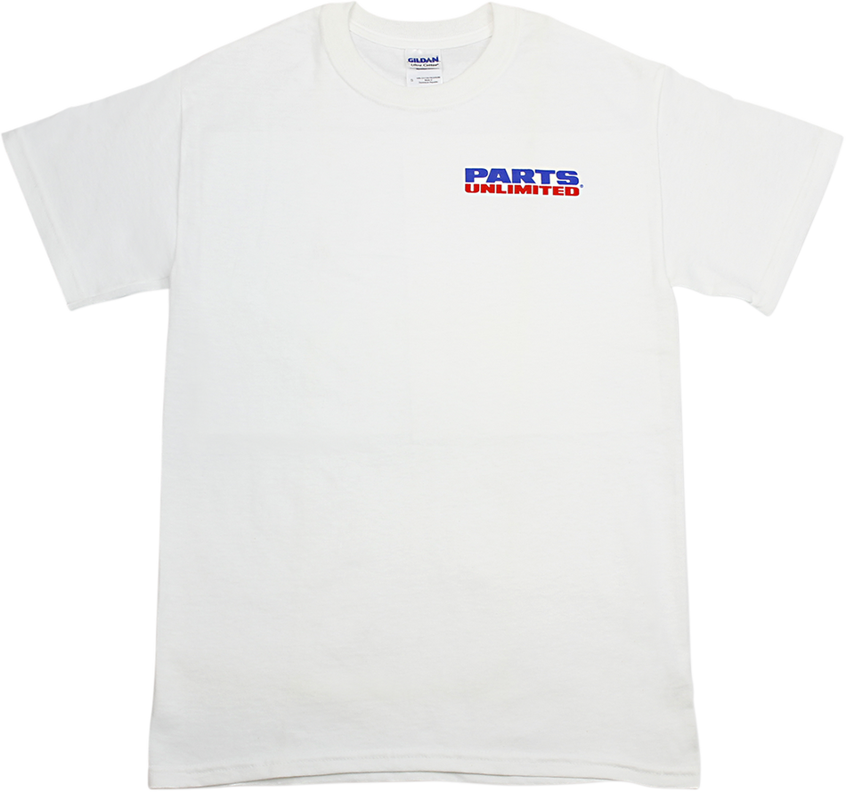 Parts Unlimited Logo Short-Sleeve T-Shirt - White - Small Pre120s