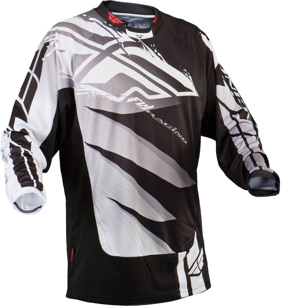 FLY RACING Kinetic Inversion Jersey Black/White X 366-220X