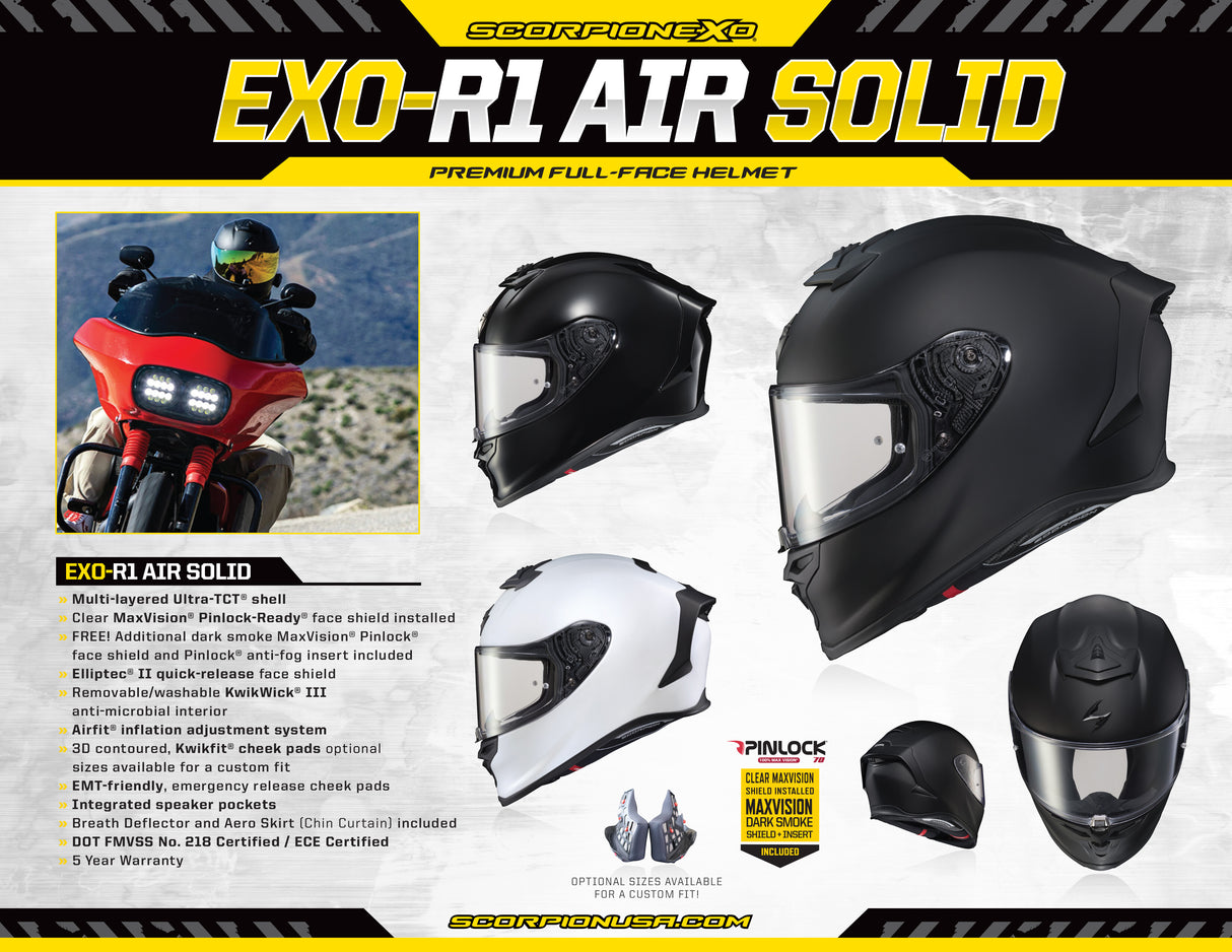 SCORPION EXO Silent Seller R1 Air Helmet 8.5 X 11 (20 Ct.) 59-810