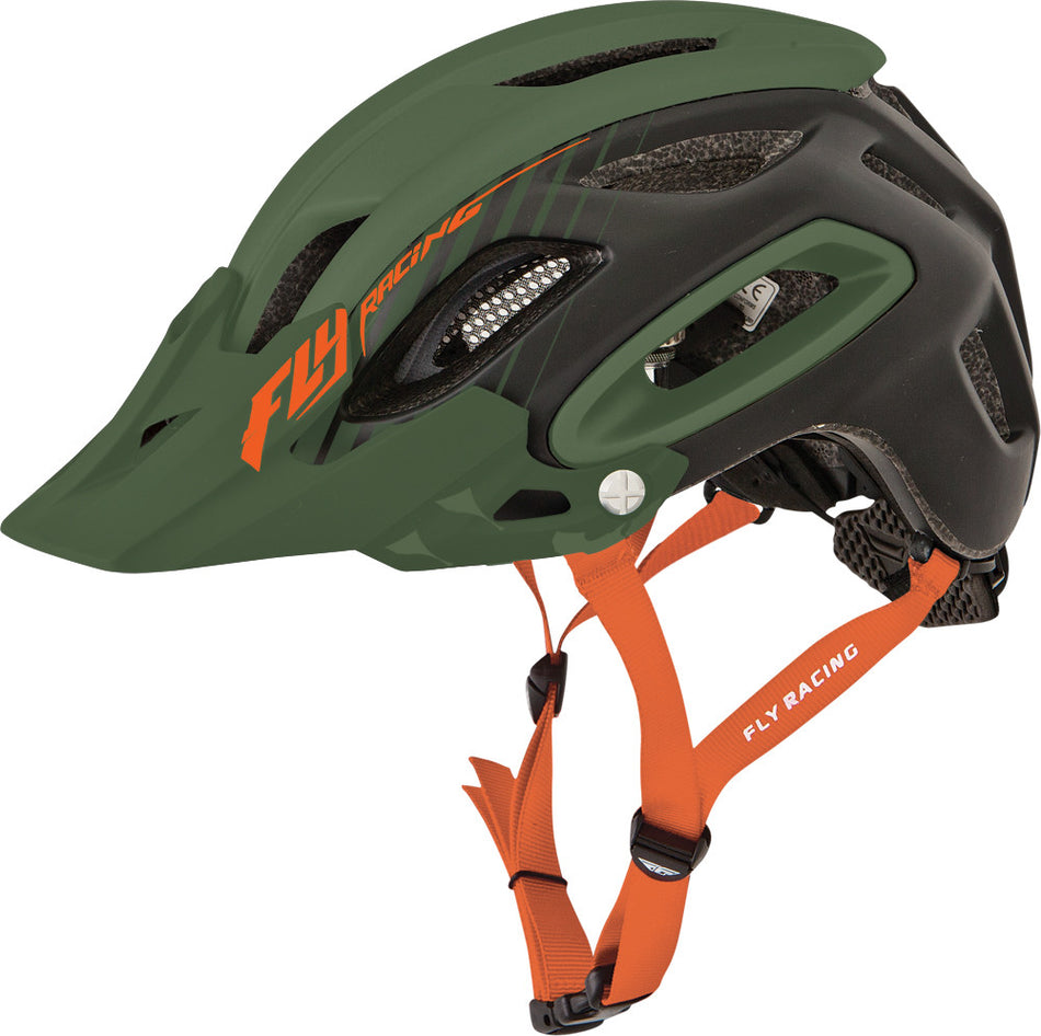FLY RACING Freestone Helmet Matte Olive/Orange X/2x 73-91853