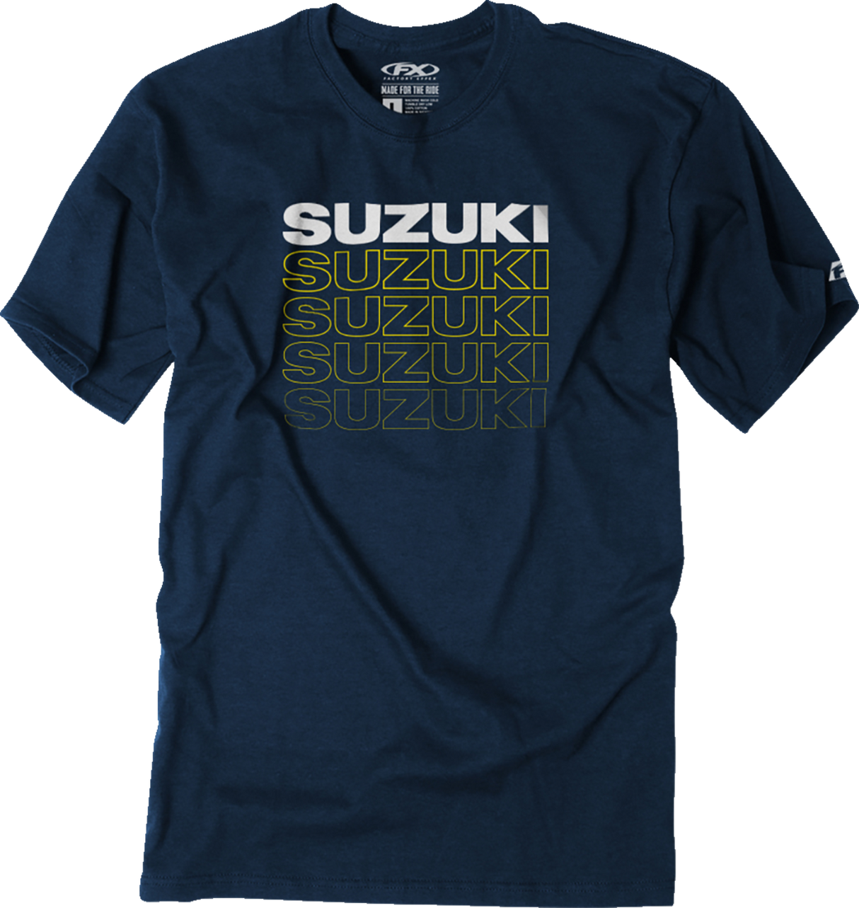 FACTORY EFFEX Suzuki Repeat T-Shirt - Heather Navy - XL 27-87426