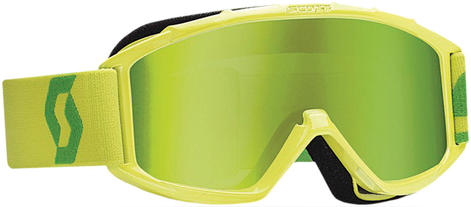 SCOTT 89si Pro Youth Goggle Lime Green W/Green Lens 219810-2881279