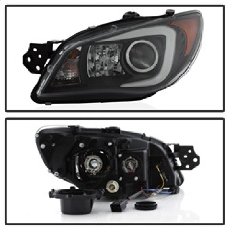 Spyder Subaru WRX 06-07 Projector Headlights - HID Model Only - Black PRO-YD-SWRX06-HID-LBDRL-BK 5083913