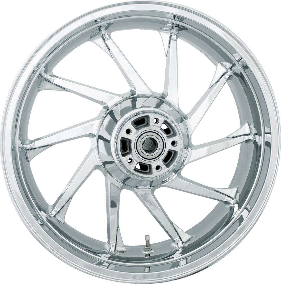 COASTAL MOTO Rear Wheel - Hurricane 3D - Single Disc/ABS - Chrome - 18"x5.50" 3D-HUR185CHABST