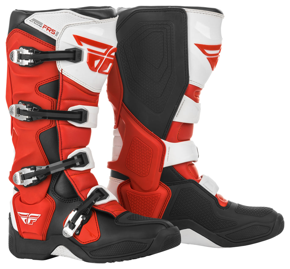 FLY RACING Fr5 Boots Red/Black/White Sz 10 364-71010