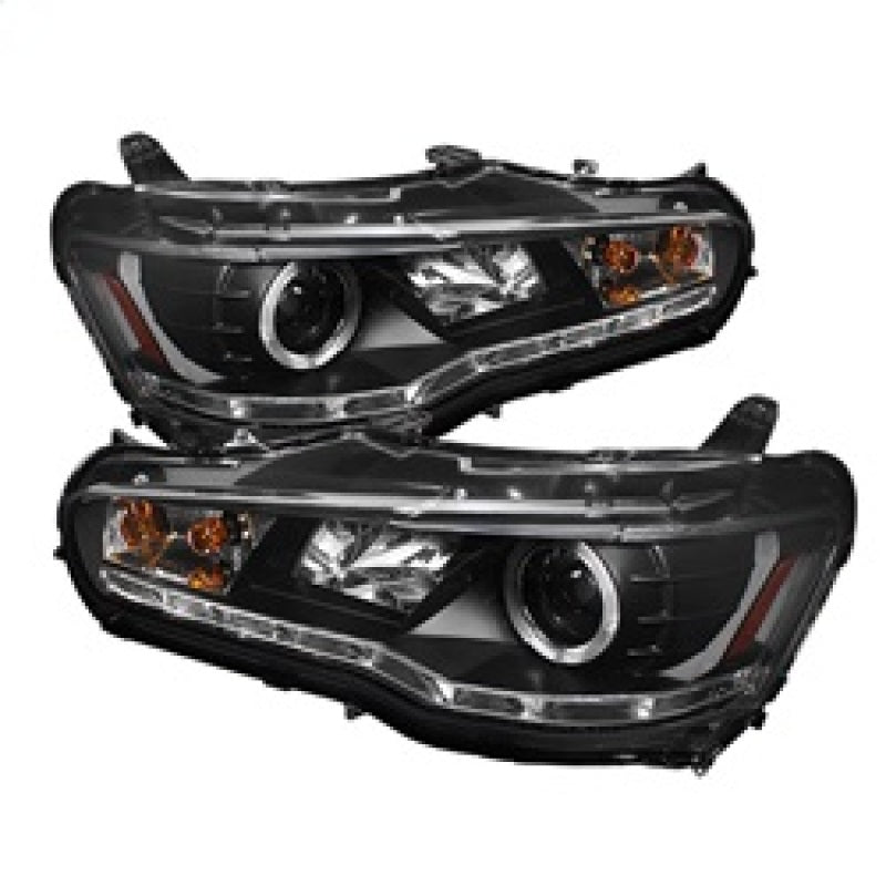 Spyder Mitsubishi Lancer/EVO-10 08-14 Projector Xenon/HID- LED Halo DRL Blk PRO-YD-ML08-HID-DRL-BK 5042231