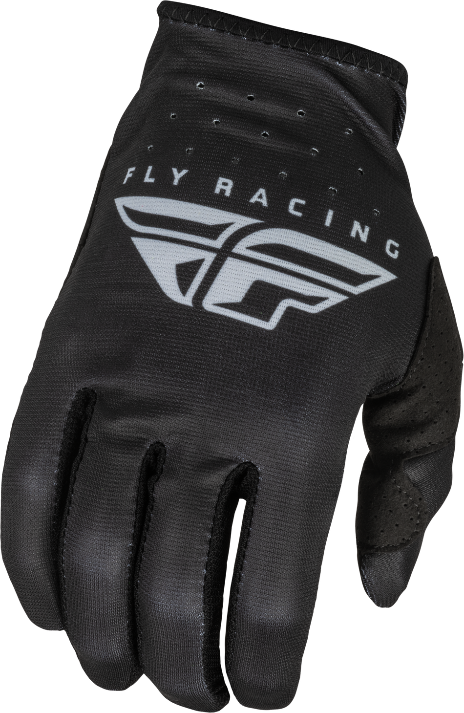 FLY RACING Youth Lite Gloves Black/Grey Ys 376-710YS