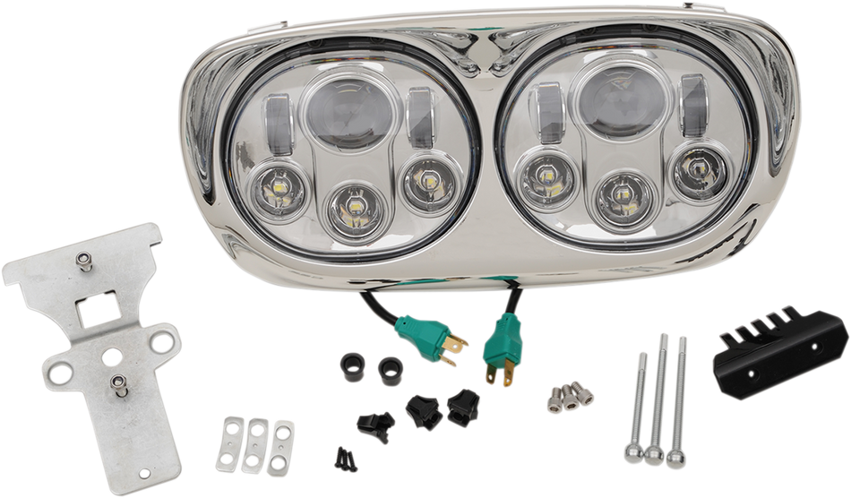 HEADWINDS 5.75" Headlight Assembly - 99-13 FLTR - Chrome 8-9552-02CA