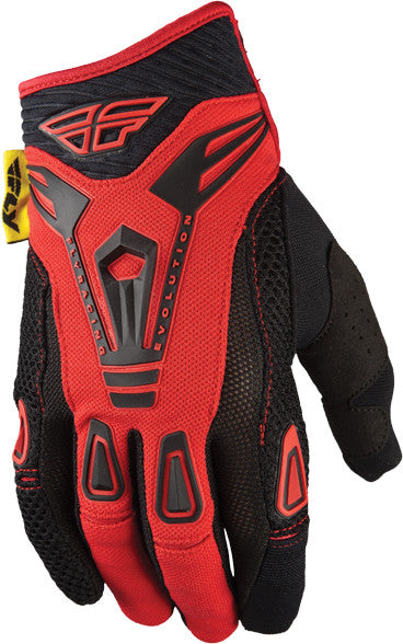 FLY RACING Evolution Gloves Red/Black Sz 9 366-11209