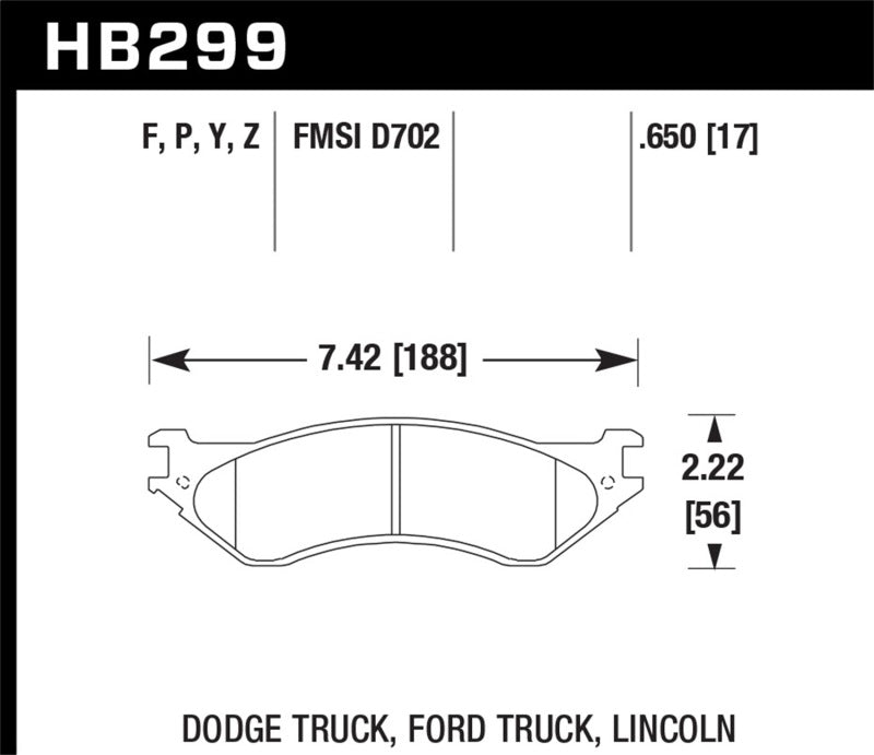 Hawk HPS Street Brake Pads KHB299F.650