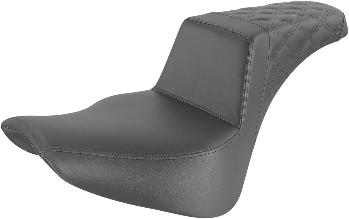 SADDLEMEN Step-Up-Sitz - Gitterstich hinten - Schwarz 818-33-173