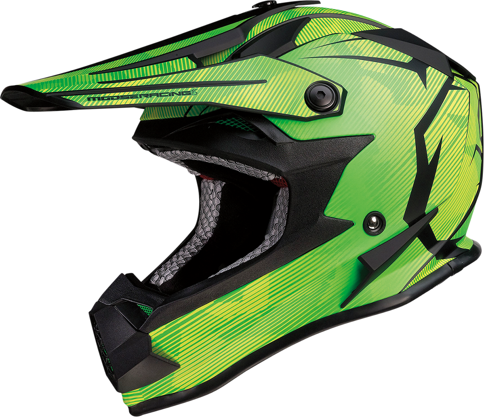 MOOSE RACING Youth F.I. Helmet - Agroid Camo - MIPS® - Yellow/Green - Small 0111-1523