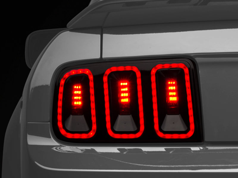 Raxiom 05-09 Ford Mustang Gen5 Tail Lights- Black Housing (Smoked Lens) 49169