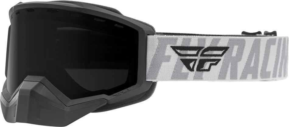 FLY RACING Focus Snow Goggle Black/Grey W/ Dark Smoke Lens FLB-043