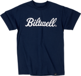 BILTWELL Script T-Shirt - Navy - Small 8101-052-002