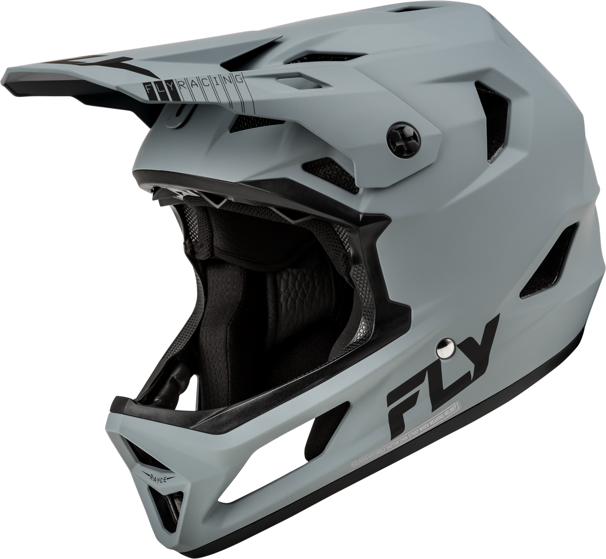 FLY RACING Youth Rayce Helmet Matte Grey Ym 73-3614YM