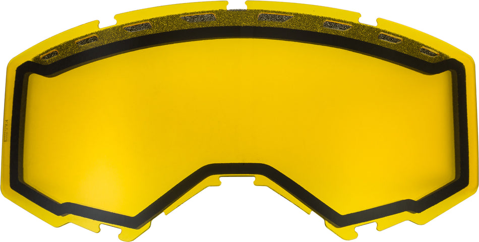 FLY RACING Dual Lens With Vents Adult Yellow FLB-020