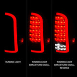 ANZO 05-15 Toyota Tacoma Full LED Tail Lights w/Light Bar Sequential Black Housing Clear Lens 311427