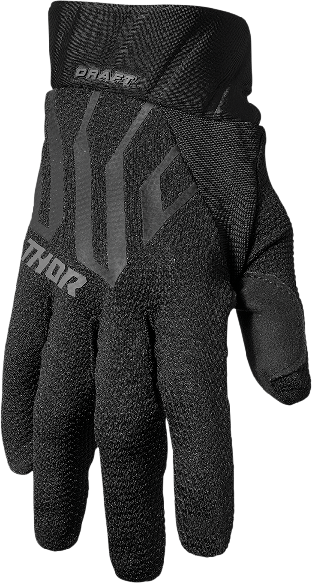 THOR Draft Gloves - Black/Charcoal - Medium 3330-6802