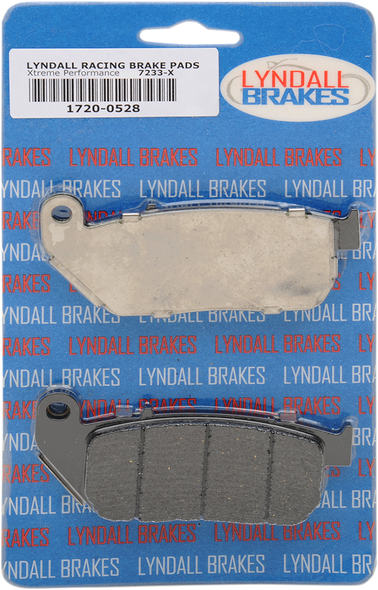 LYNDALL RACING BRAKES LLC X-Treme Brake Pads - Sportster 7233X