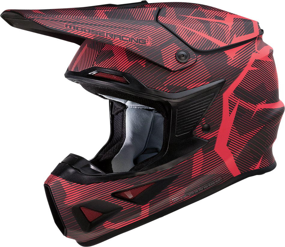 MOOSE RACING F.I. Helmet - Agroid Camo - MIPS® - Red/Black - Large 0110-7762