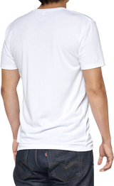 100% Tech Surman T-Shirt - White - Large 35031-000-12