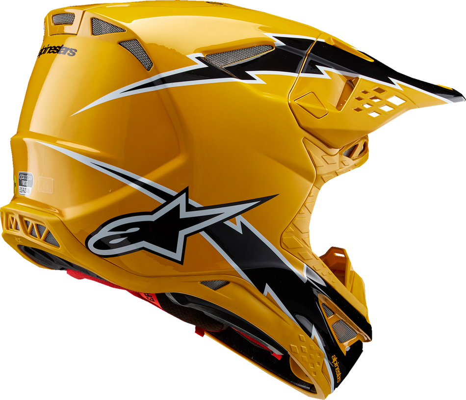ALPINESTARS Supertech M10 Helmet - Ampress - MIPS® - Gloss Black/Yellow - Large 8300823-1414-L