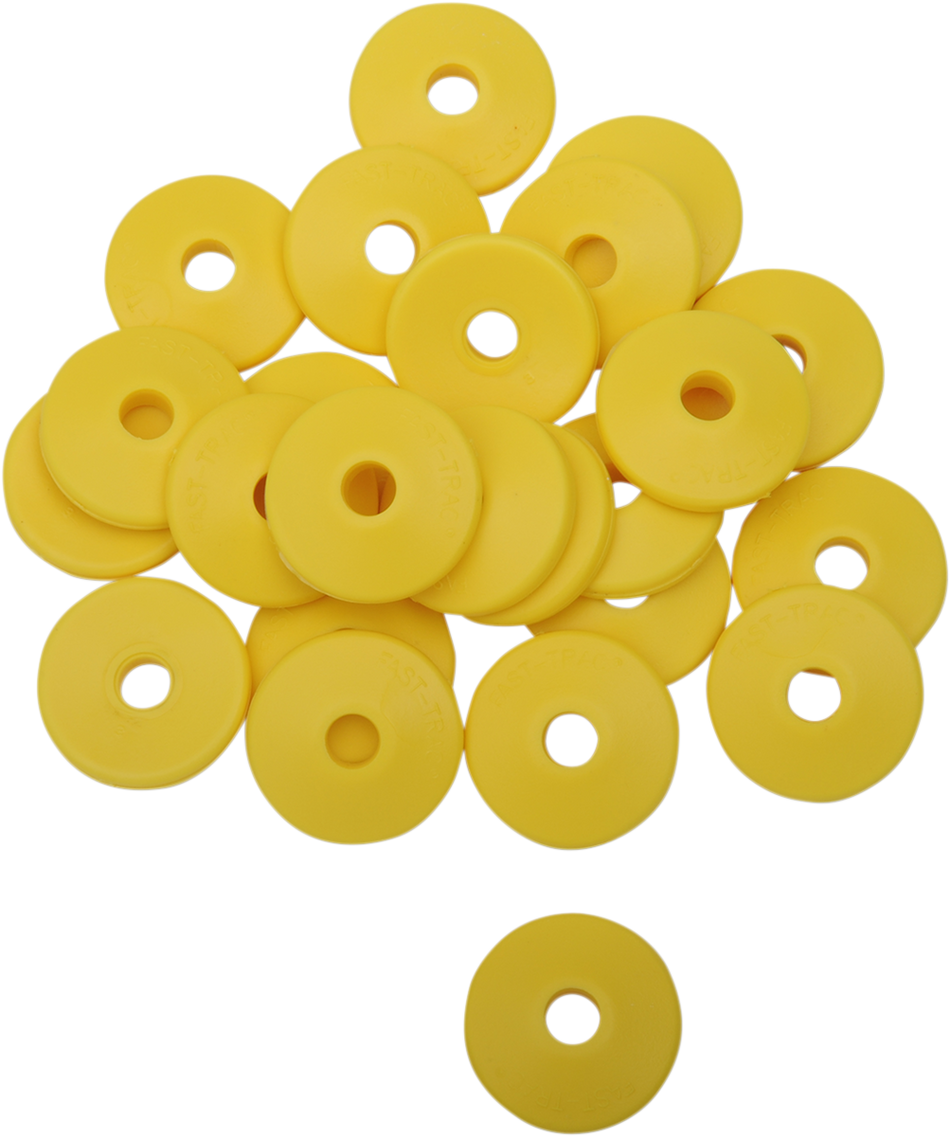 FAST-TRAC Backer Plates - Yellow - Round - 96 Pack 215RY-96