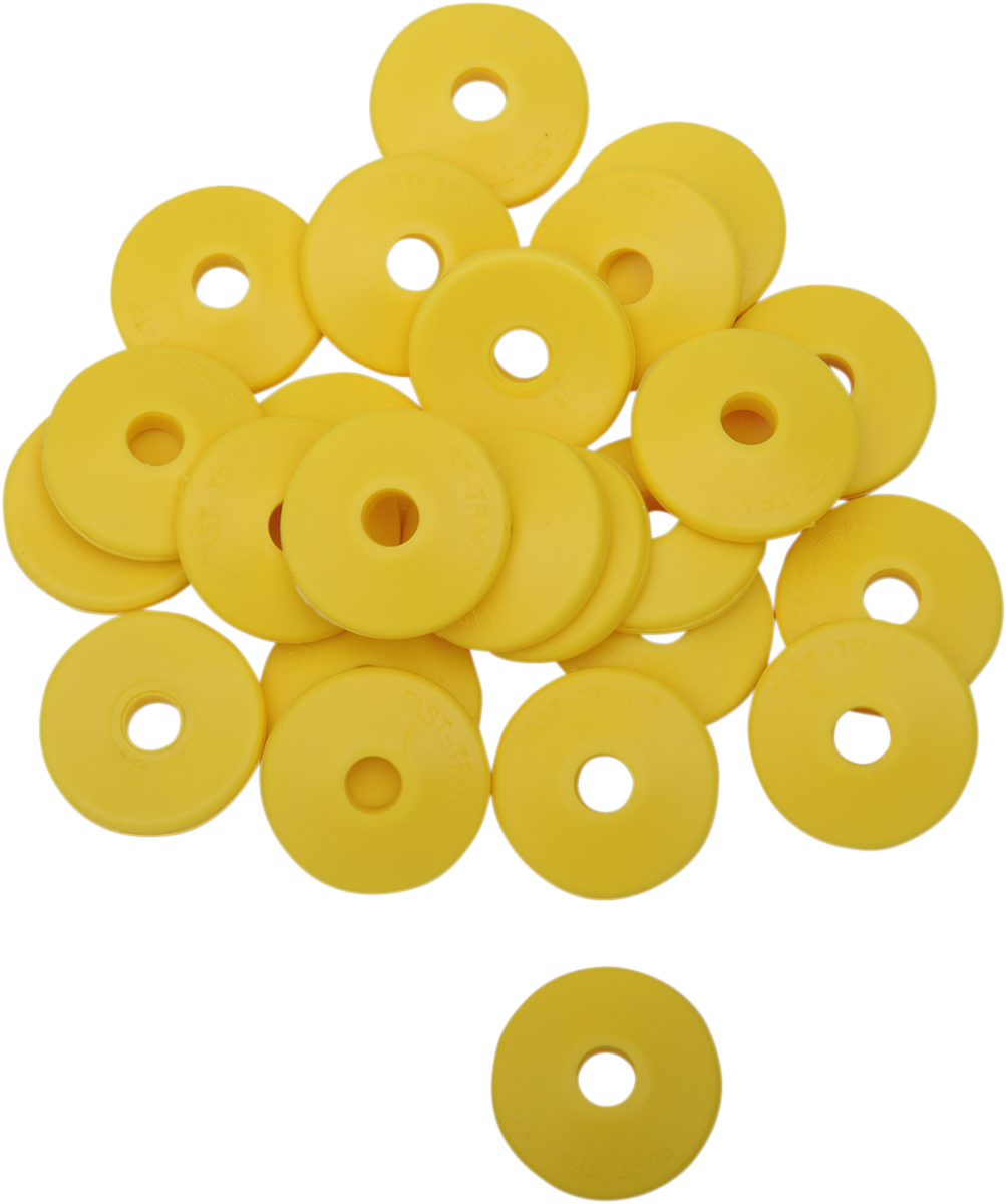 FAST-TRAC Backer Plates - Yellow - Round - 24 Pack 215RY-24