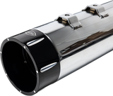 S&S CYCLE 4.5" Mufflers - Chrome with Black Tracer 550-0623