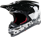 ALPINESTARS Supertech M8 Helmet - Radium - MIPS - White/Black/Mid Gray Glossy - 2XL 8301519-2182-2X