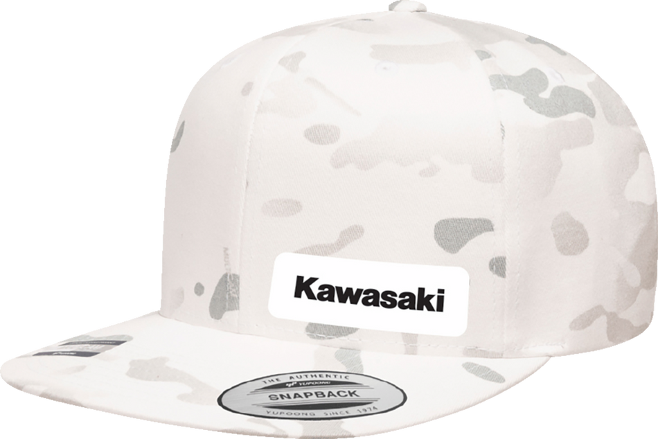 FACTORY EFFEX Kawasaki Snapback Hat - Camo White 27-86106