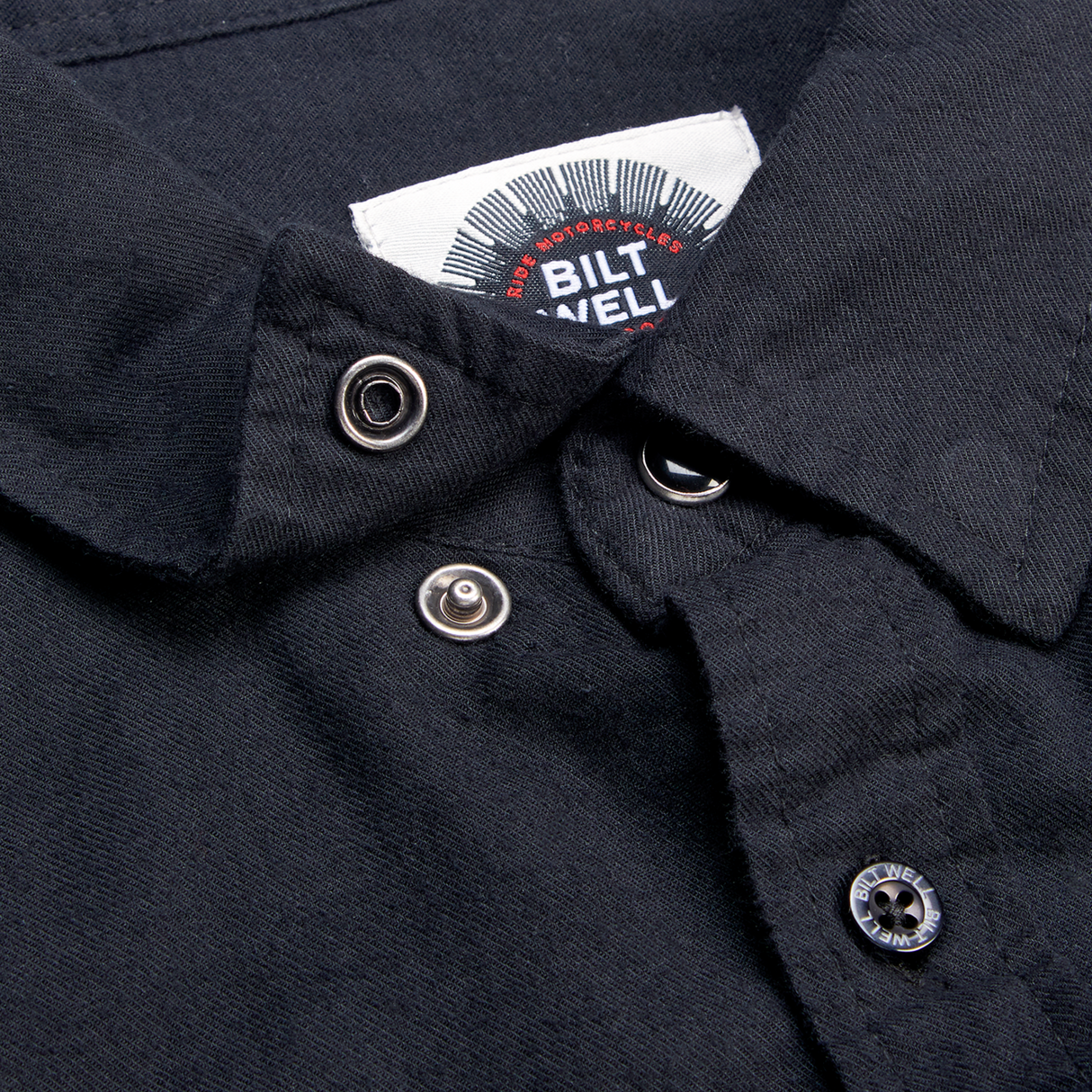 BILTWELL Blackout Lightweight Flannel - XL 8145-068-005