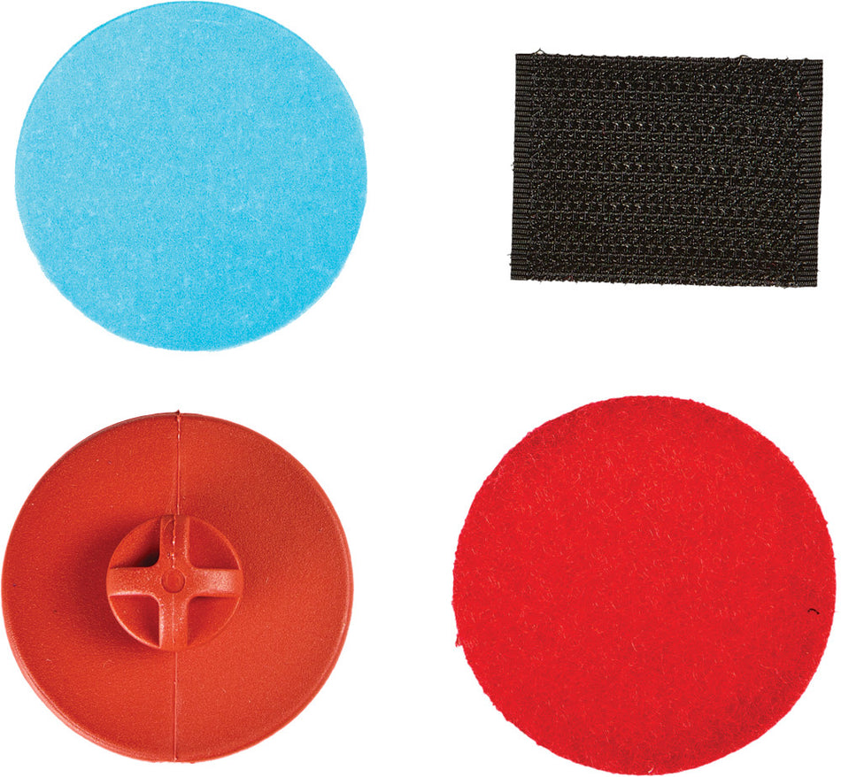 QUICK STRAP Stick-On Button Kit Red RB-10 RED