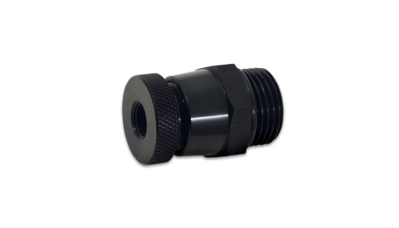 Vibrant 8 ORB to 1/8 NPT Aluminum Drain Valve - Black 12677