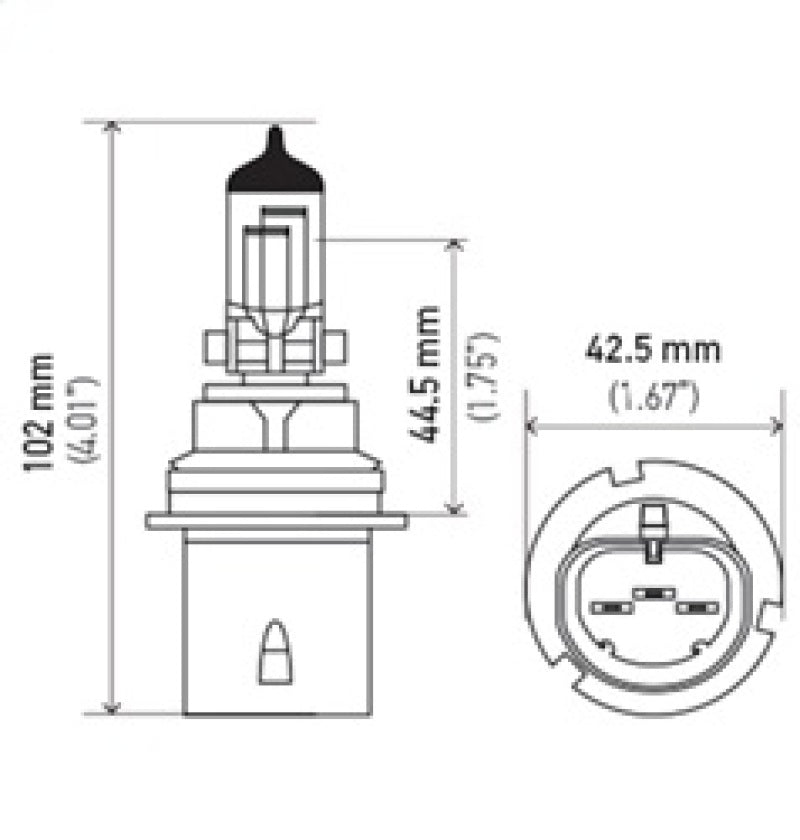 Hella Bulb 9004 12V 65/45W Xen Wht Xb (2) LAH71071392