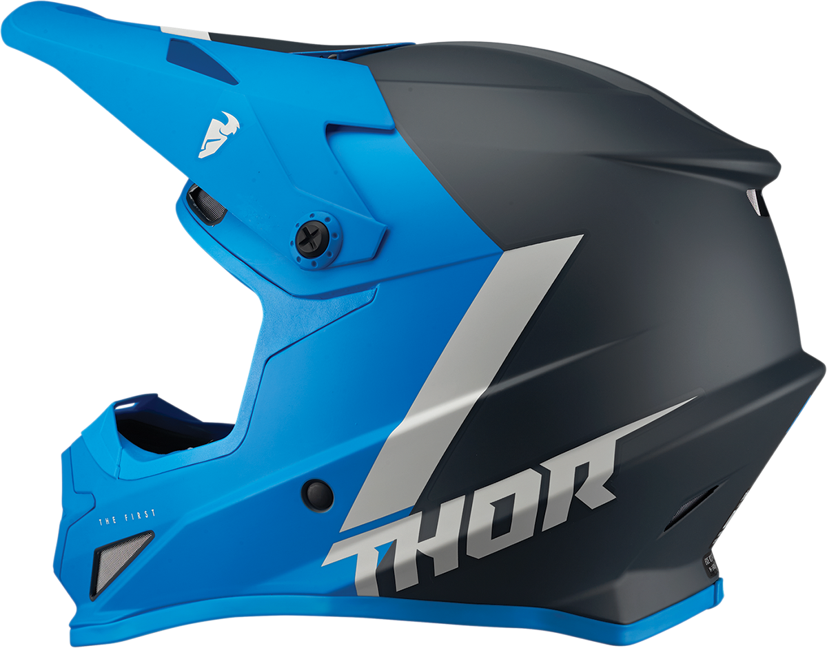 THOR Sector Helmet - Chev - Blue/Light Gray - XS 0110-7328