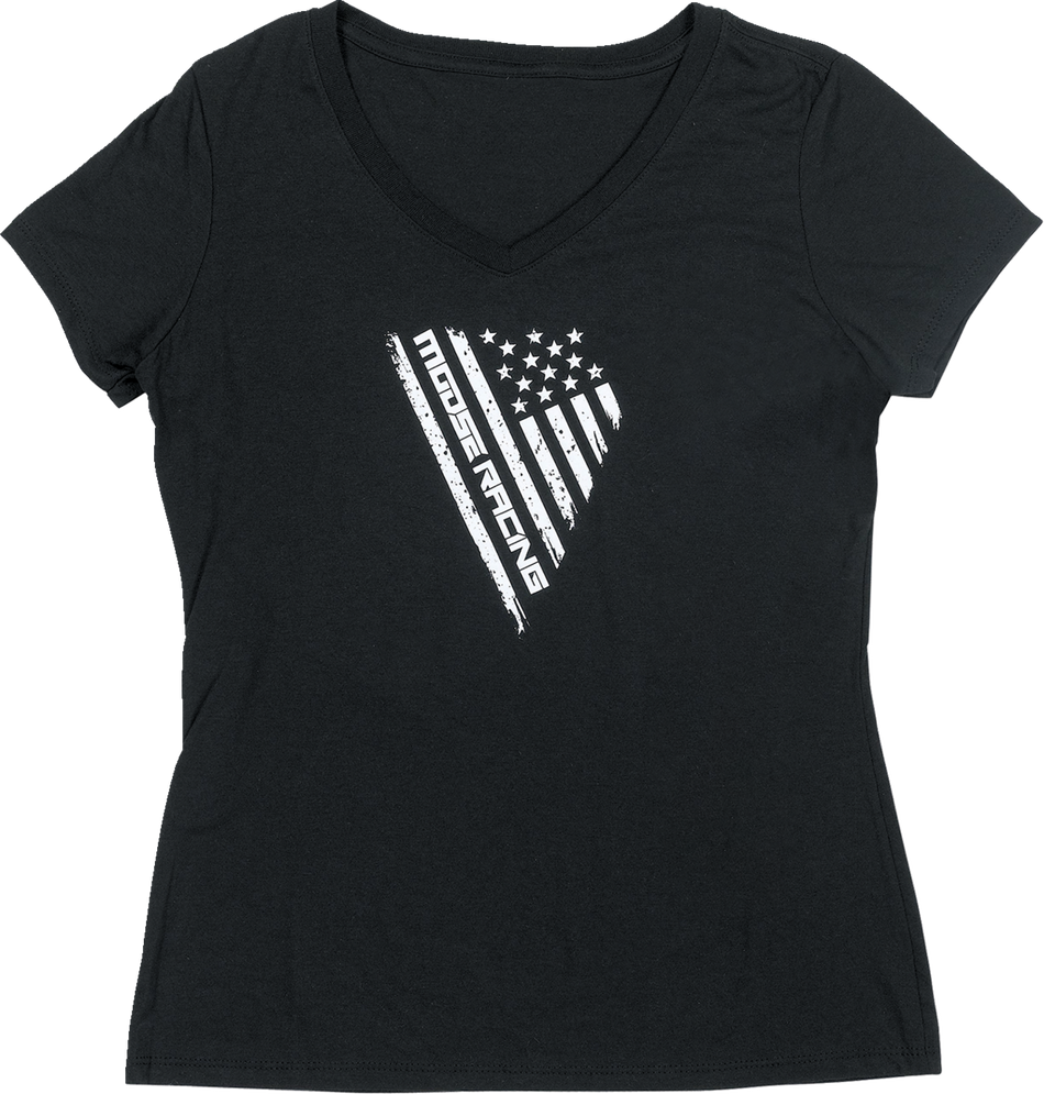 MOOSE RACING Women's Salute T-Shirt - Black - XL 3031-4169