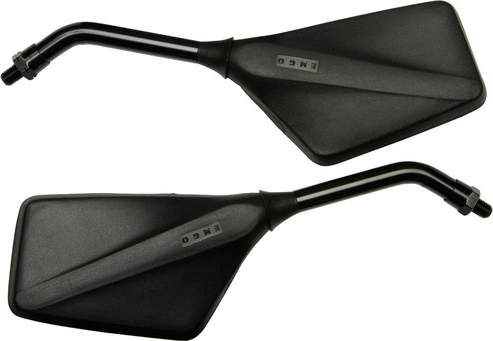 EMGO Trimline Mirrors Matte Black Yam 20-97120