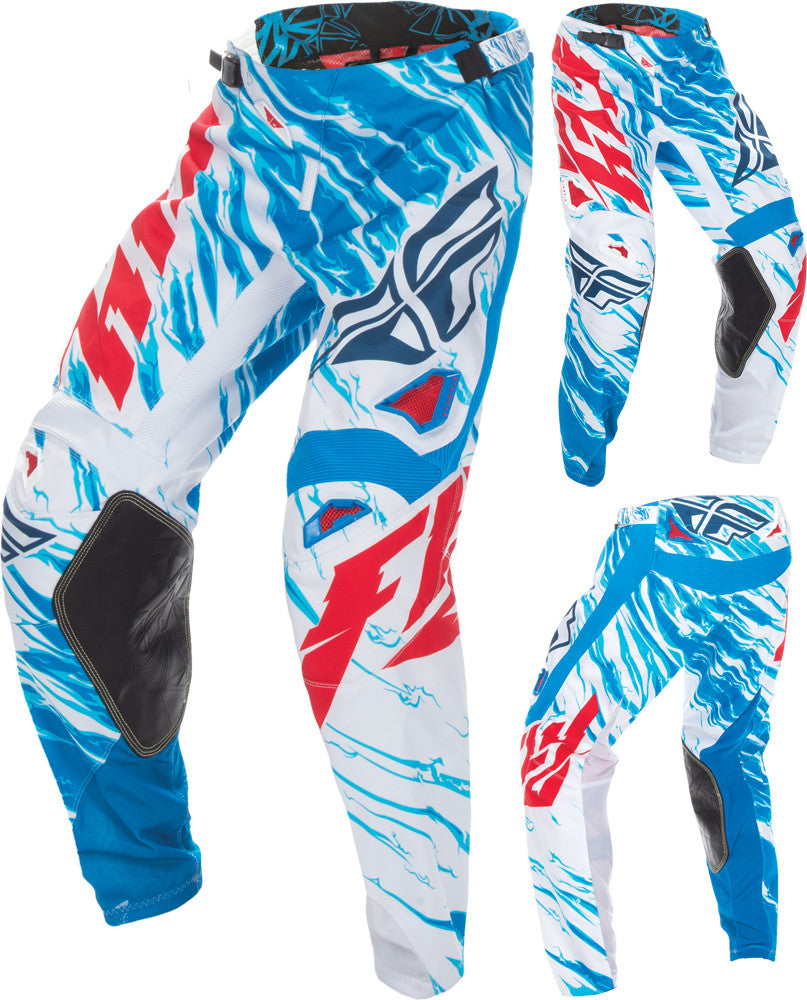 FLY RACING Kinetic Relapse Pant Red/White/Blue Sz 18 370-43218