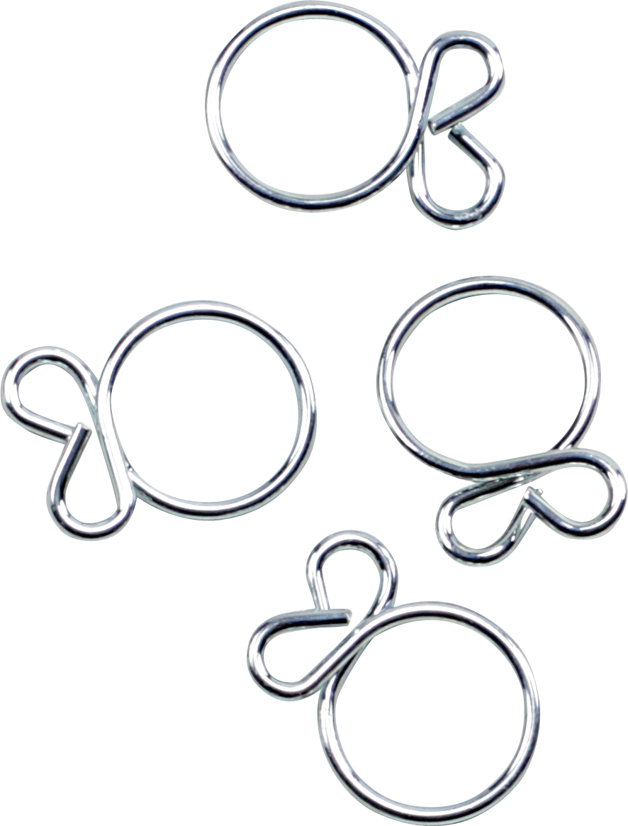 ALL BALLS Refill Kit - Wire Clamp - Silver - 4-Pack FS00042